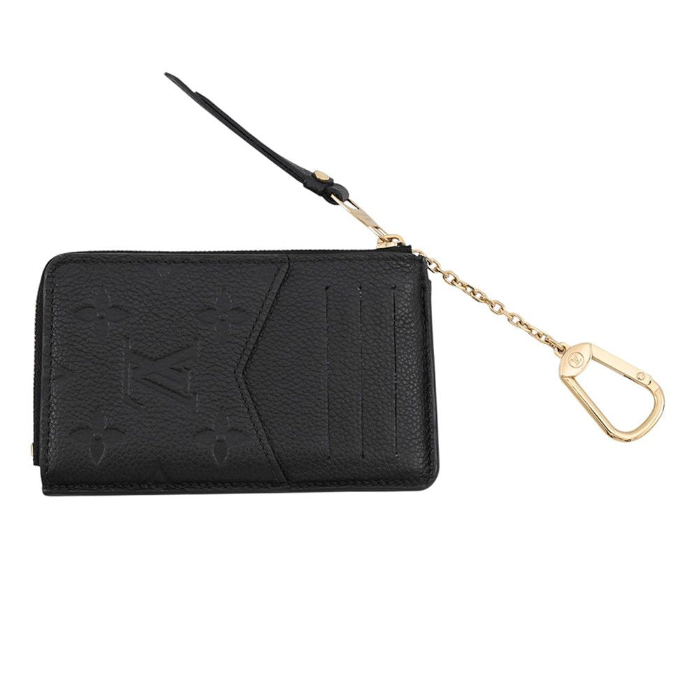 Louis Vuitton Coin Purse Monogram Empreinte Porte Cartes Recto Verso Black Card — view 3