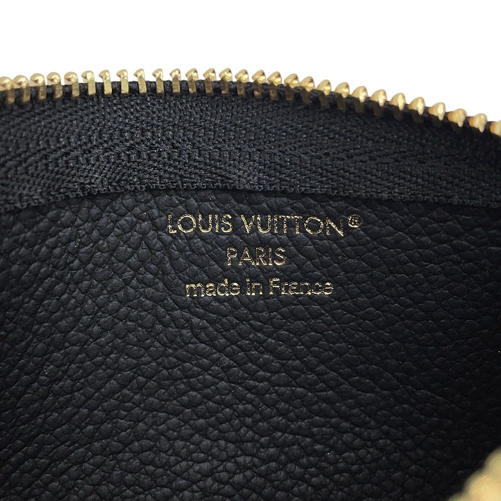 Louis Vuitton Coin Purse Monogram Empreinte Pochette Cles Black — view 6