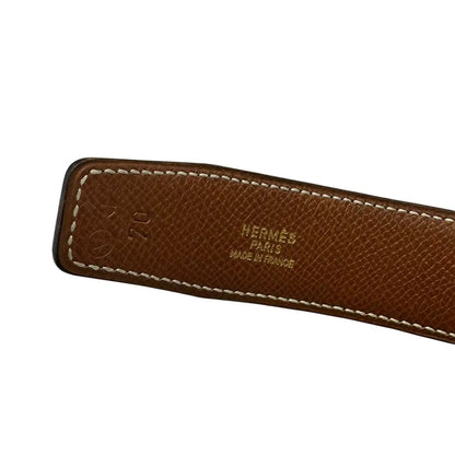 Hermes Belt Leather Reversible H Logo Black — view 6