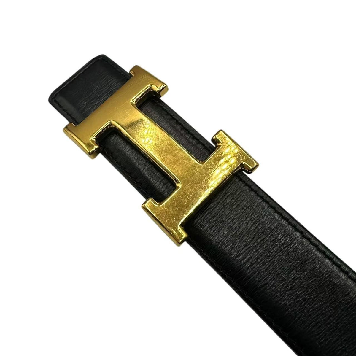 Hermes Belt Leather Reversible H Logo Black — view 2