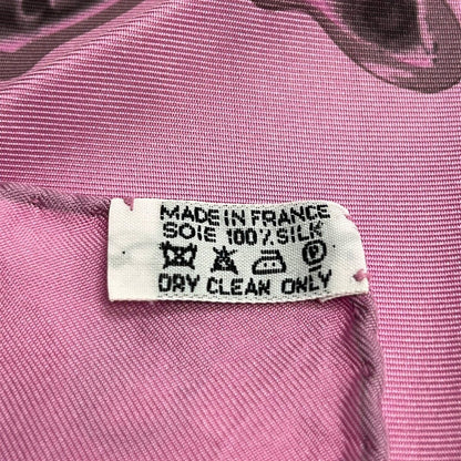 Hermes Scarf Carre 90 Pink Vif Argent Silk — view 3
