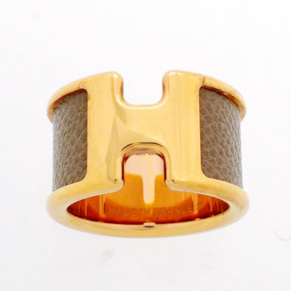 Hermes Ring Olympe GM Gold Plated Leather — view 2