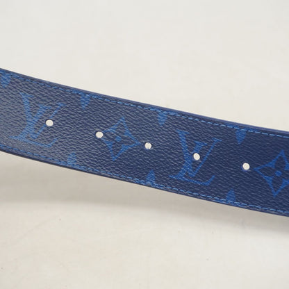 Louis Vuitton Belt Monogram Taiga Ceinture LV Initial Blue Cobalt — view 7