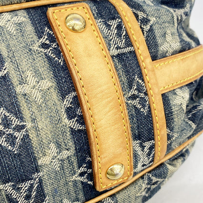 Louis Vuitton Shoulder Bag Monogram Denim Portier MM Blue — view 7
