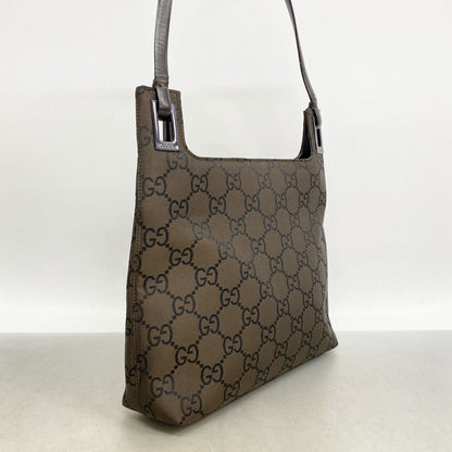 Gucci Shoulder Bag GG Nylon Brown — view 2