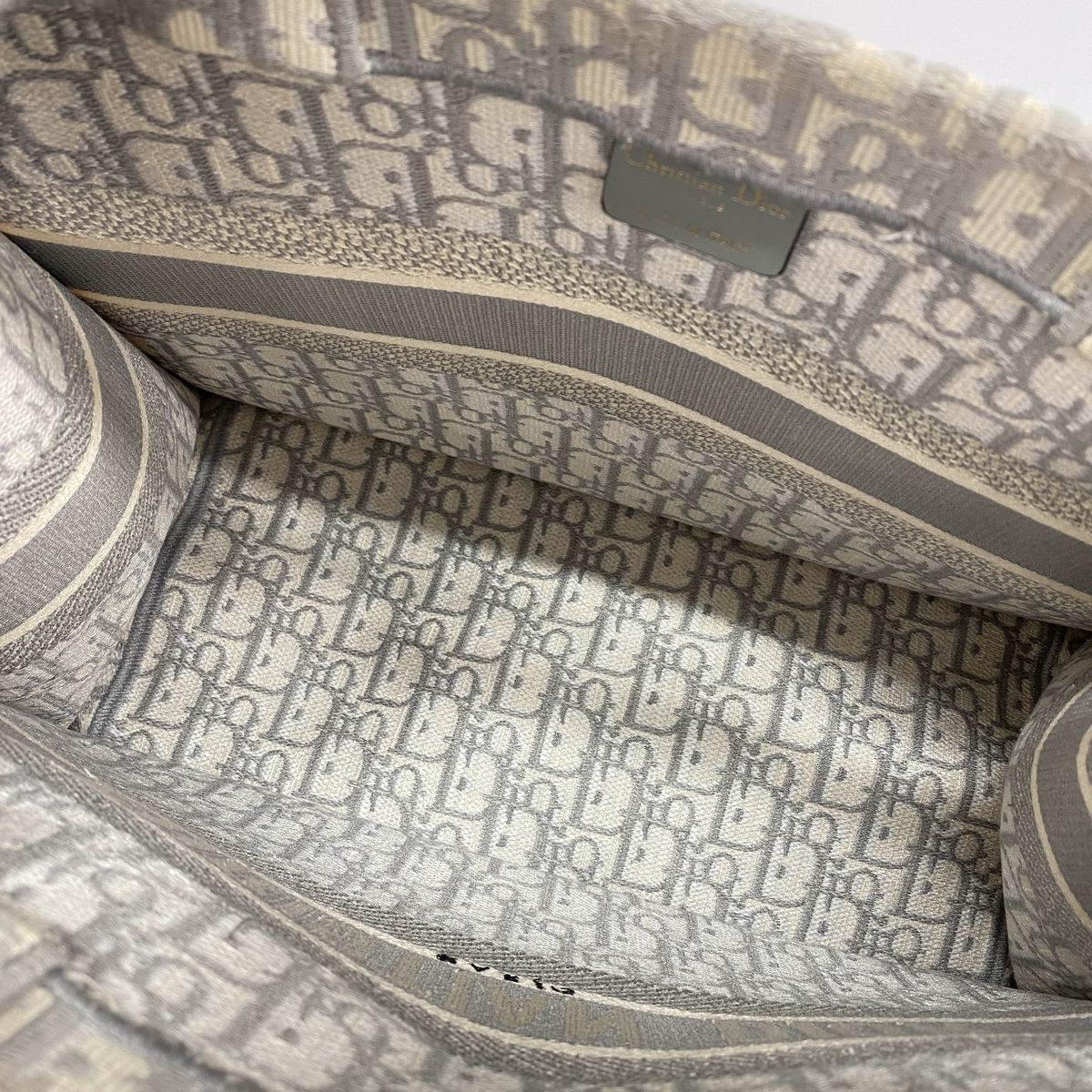 Dior Tote Bag Book Canvas Gray — view 4