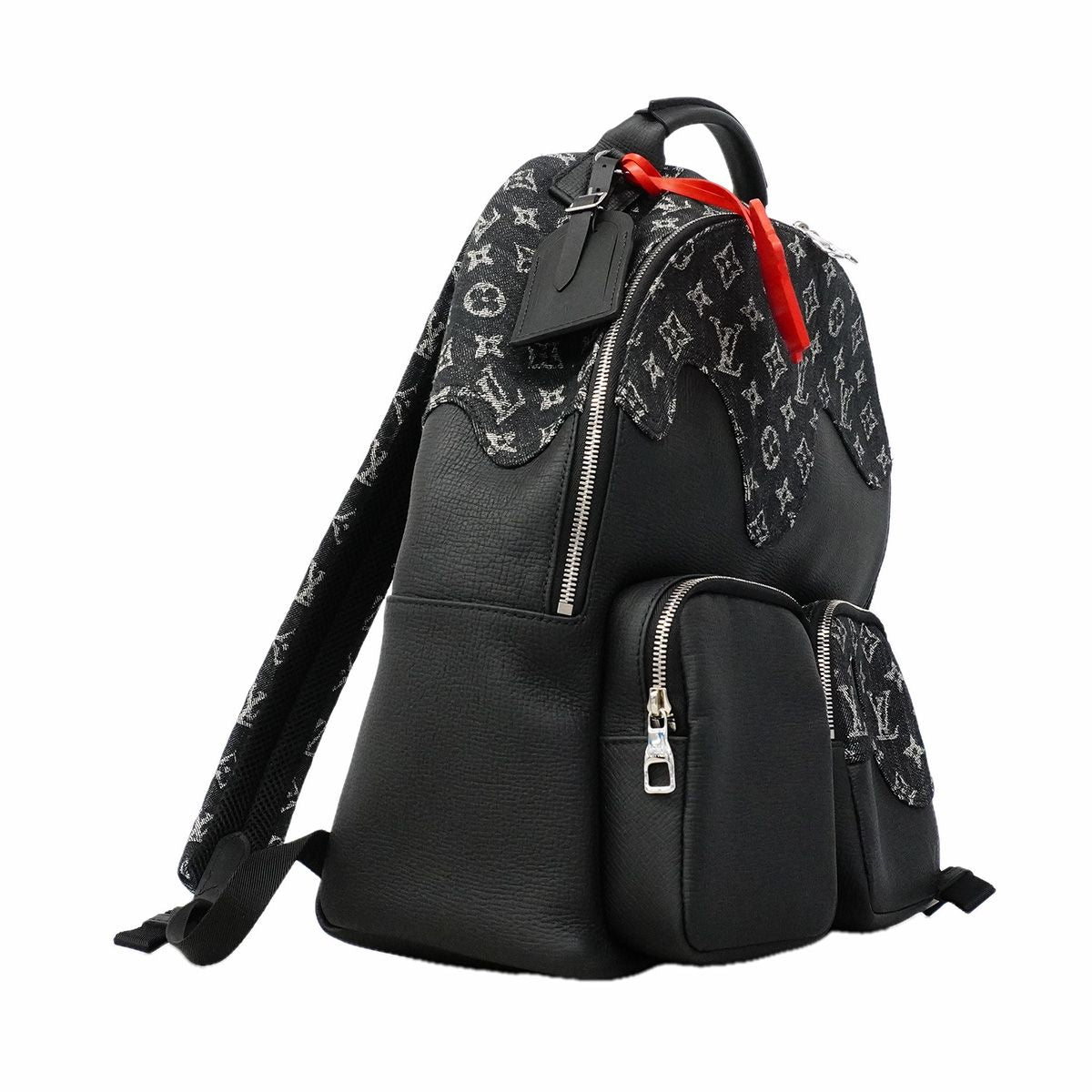 Louis Vuitton Backpack Monogram Denim Multi Pocket Black NIGO Collaboration — view 2