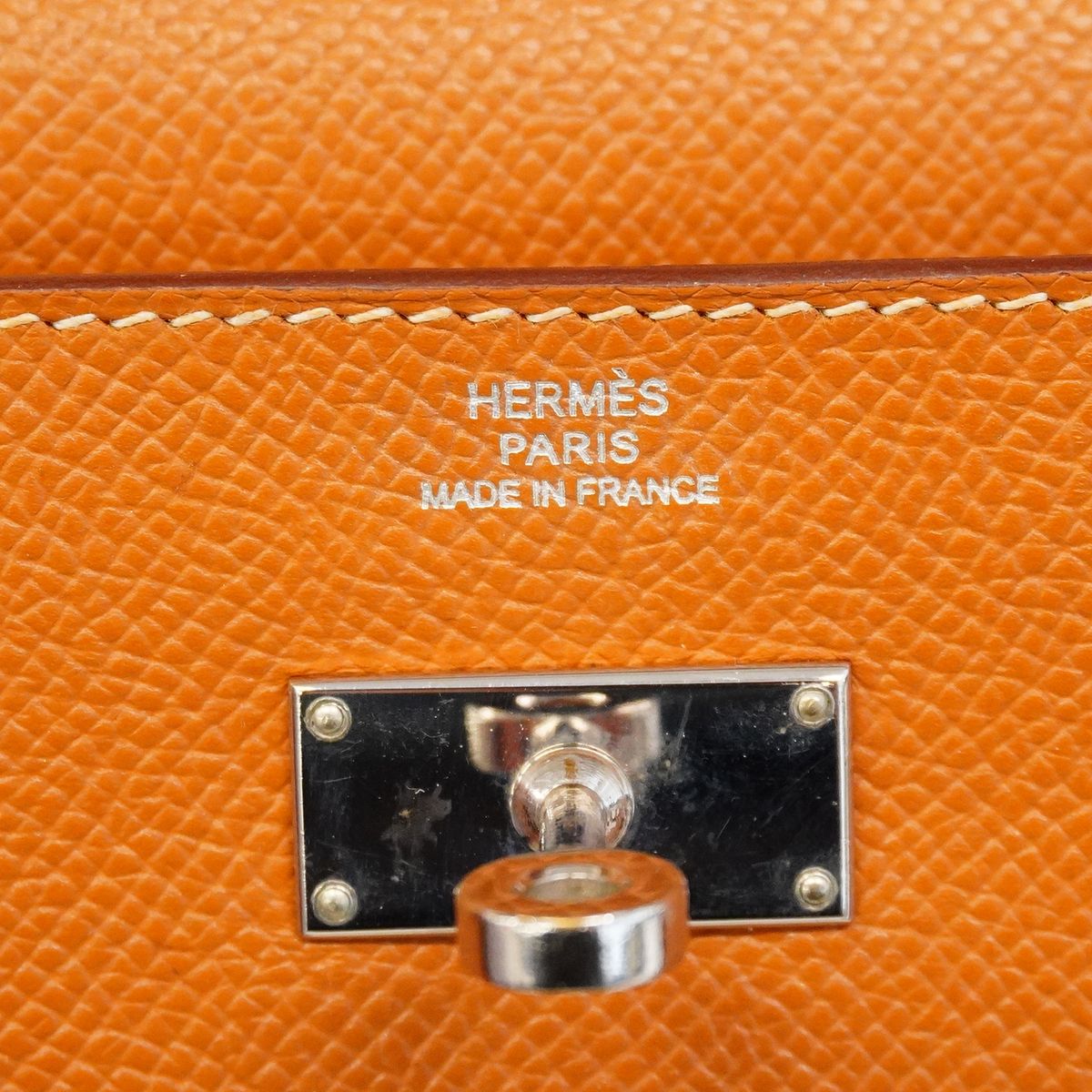 Hermes Wallet Kelly Long Veau Epsom Gold Silver — view 5