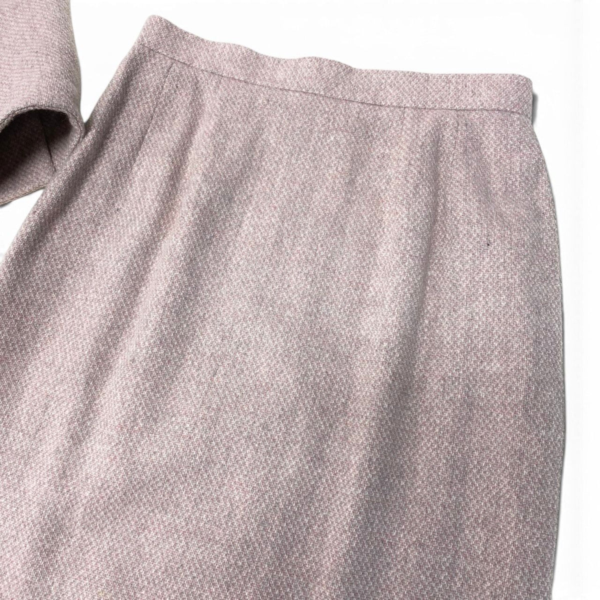 Dior Set Skirt Suit Double Breasted Jacket 9 Pink Wool — view 8