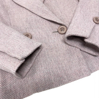 Dior Set Skirt Suit Double Breasted Jacket 9 Pink Wool — view 6