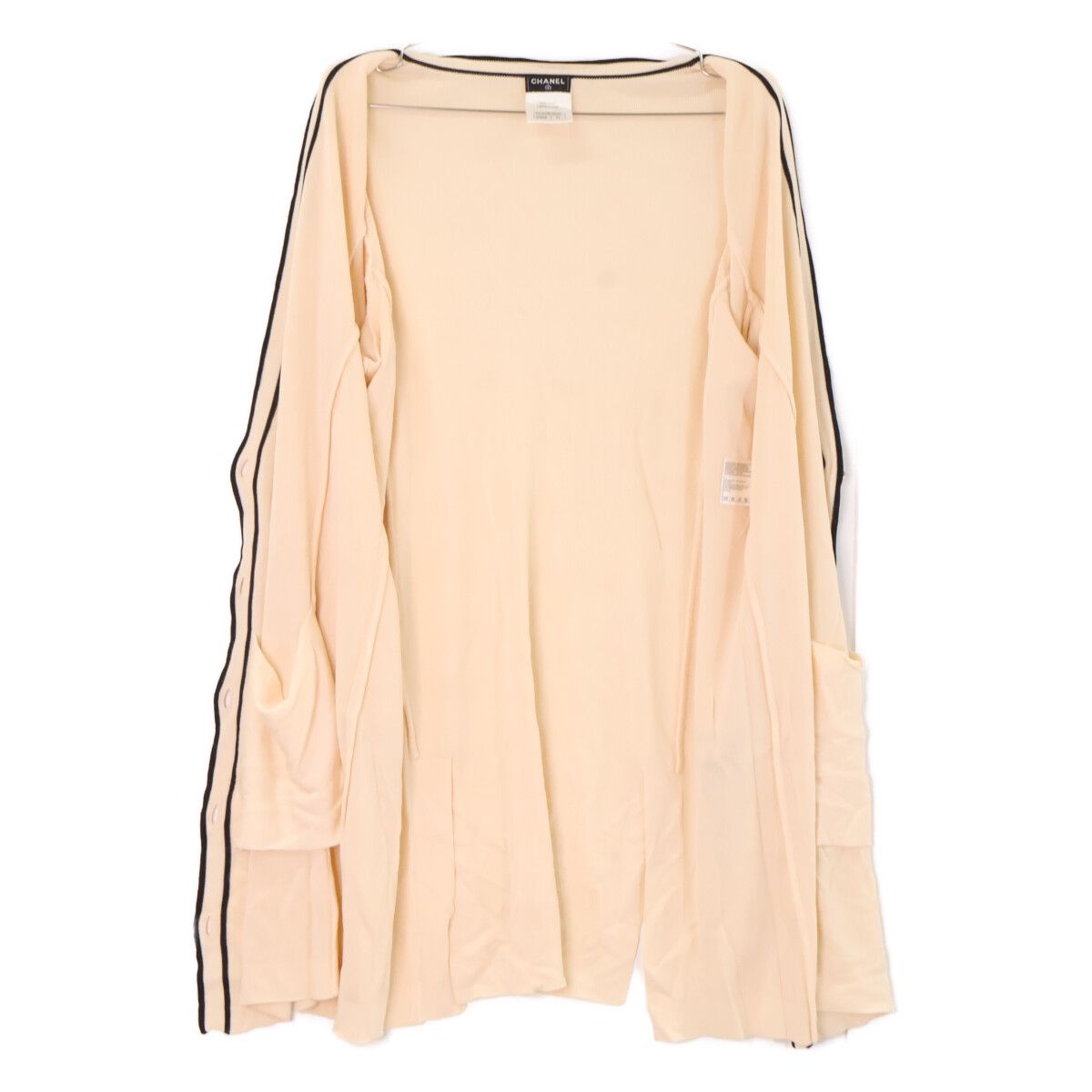 Chanel CC Logo Button Long Cardigan 44 — view 5