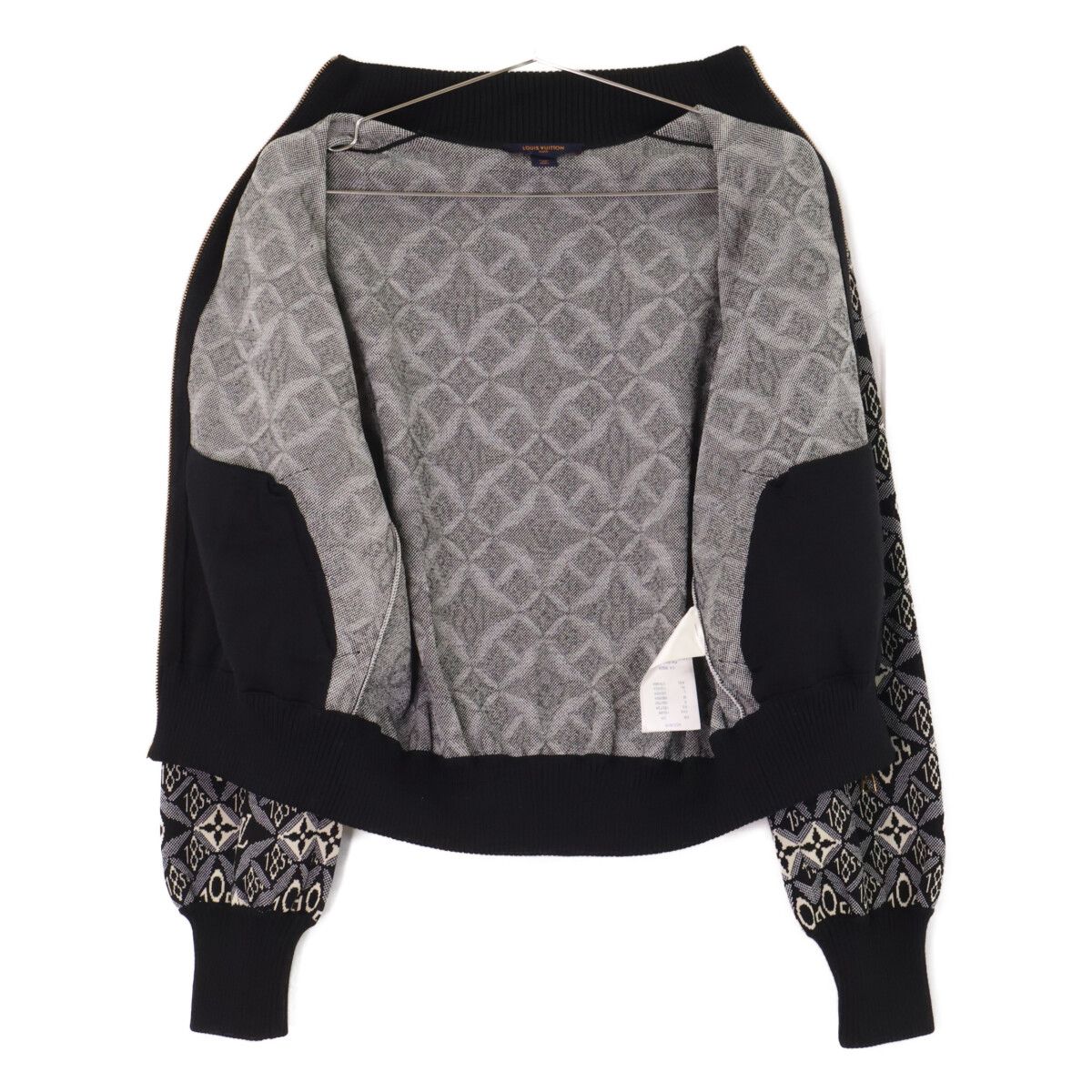 Louis Vuitton Monogram Zip Up Knit Sweater XS — view 5