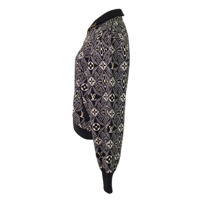 Louis Vuitton Monogram Zip Up Knit Sweater XS — view 3