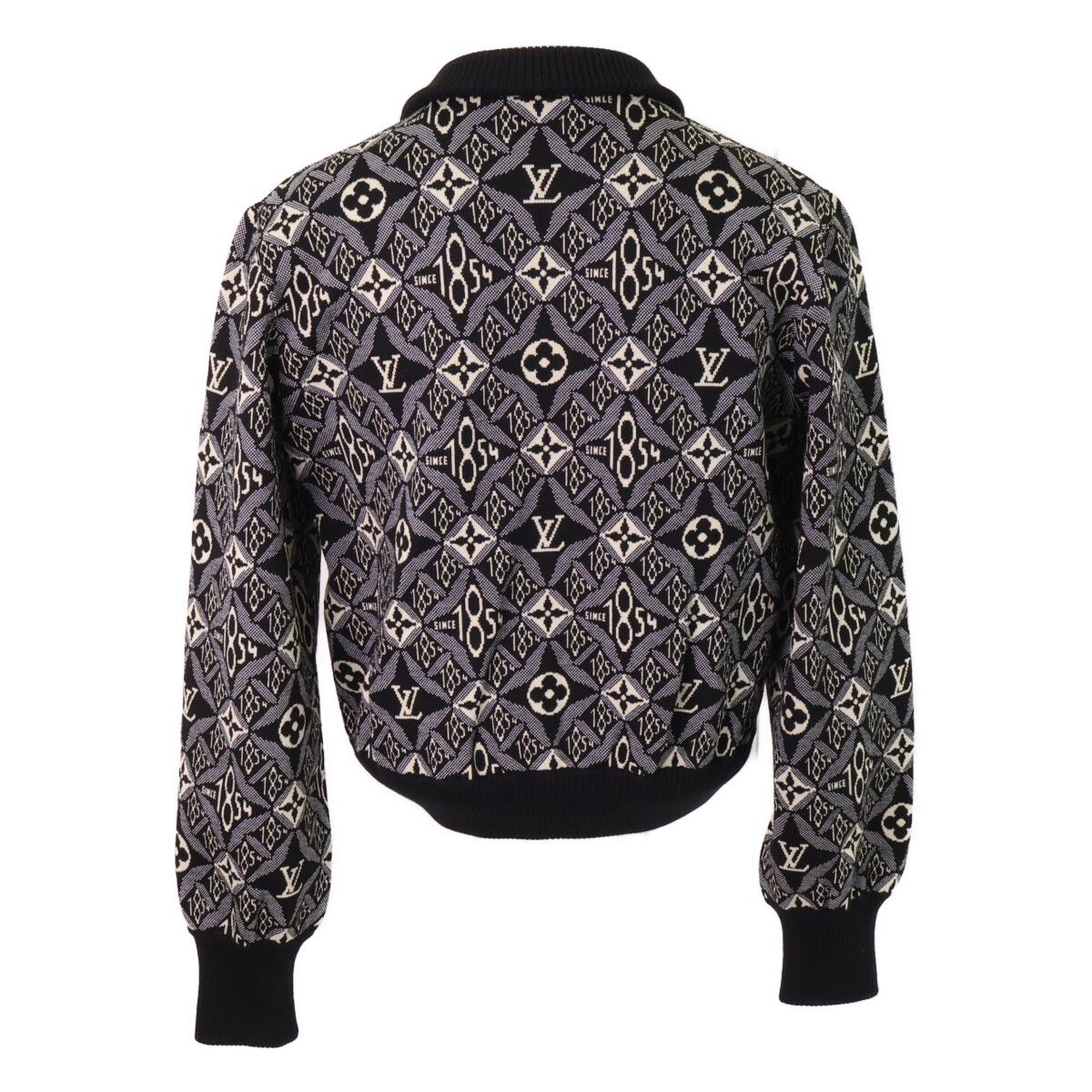 Louis Vuitton Monogram Zip Up Knit Sweater XS — view 2