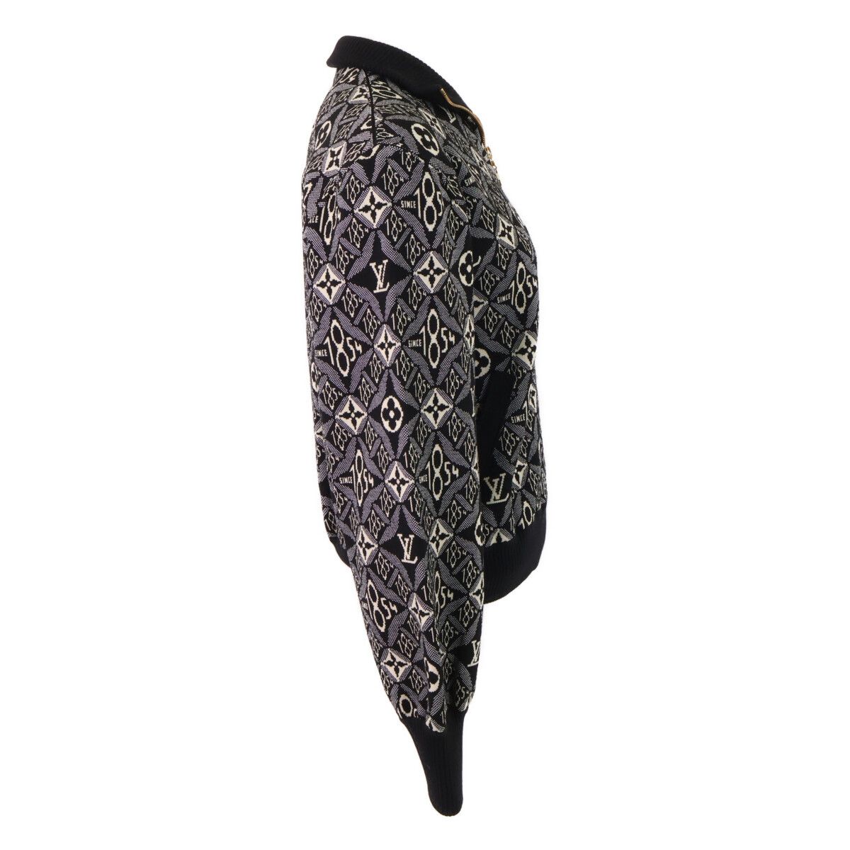 Louis Vuitton Monogram Zip Up Knit Sweater XS — view 4