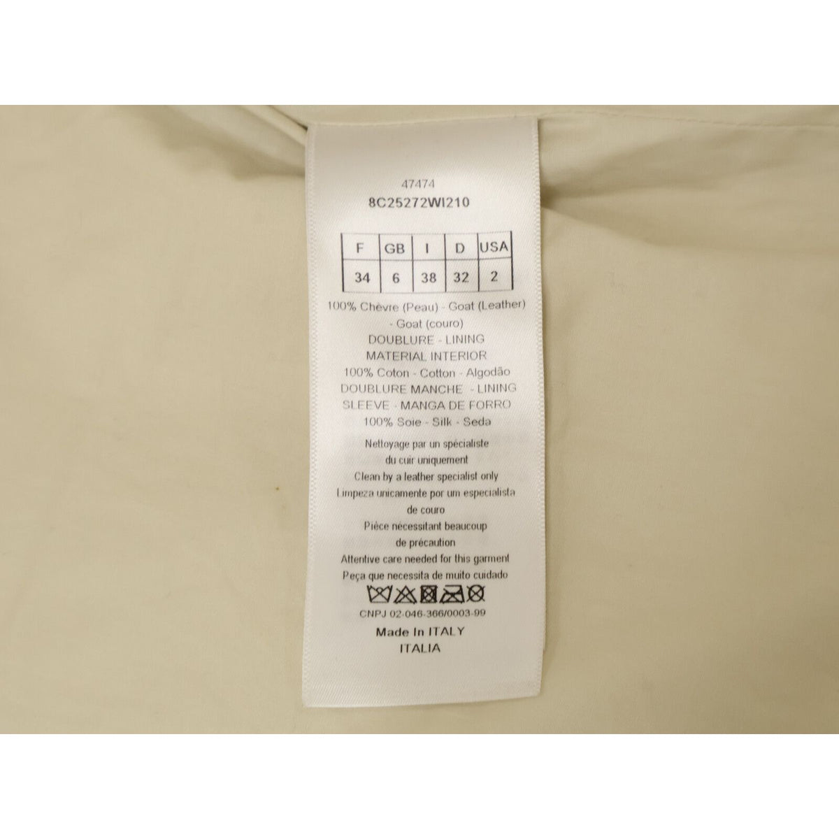 Dior Swords Bee Goat Leather Double Rider's Jacket — view 6