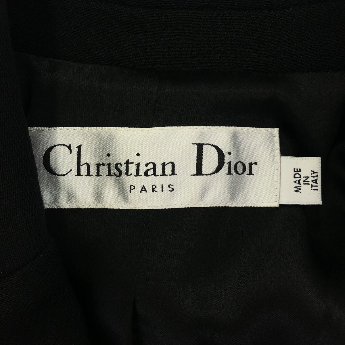 Dior Black Wool Mink Skirt Suit Galliano Era 34 — view 5