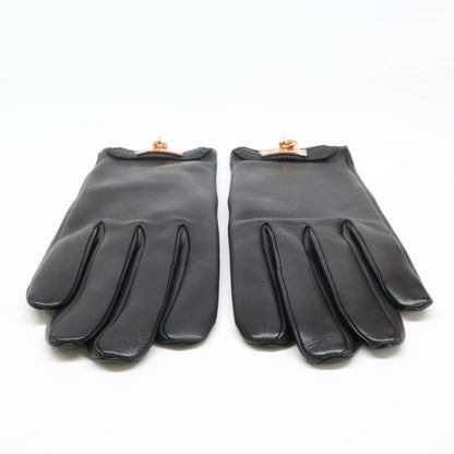 Hermes Lambskin Lining Silk Soya Kelly Gloves 7.5 — view 5