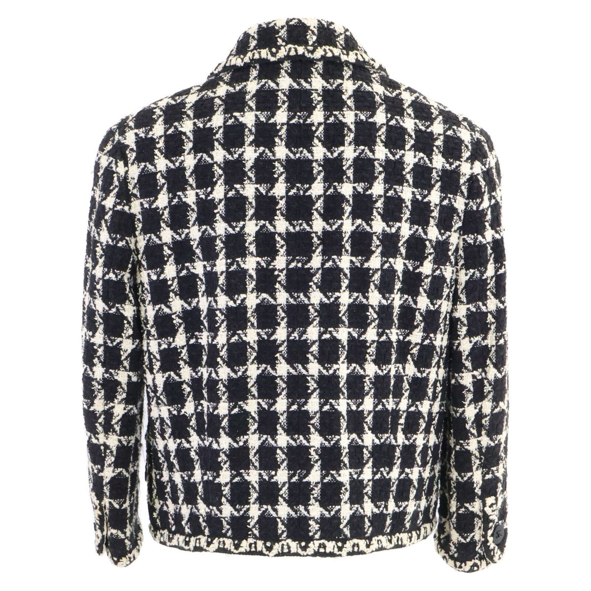 Chanel CC Logo Button Tweed Jacket 38 — view 2