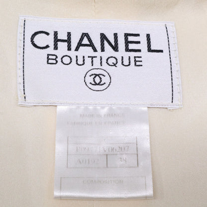 Chanel CC Logo Button Tweed Jacket 38 — view 5