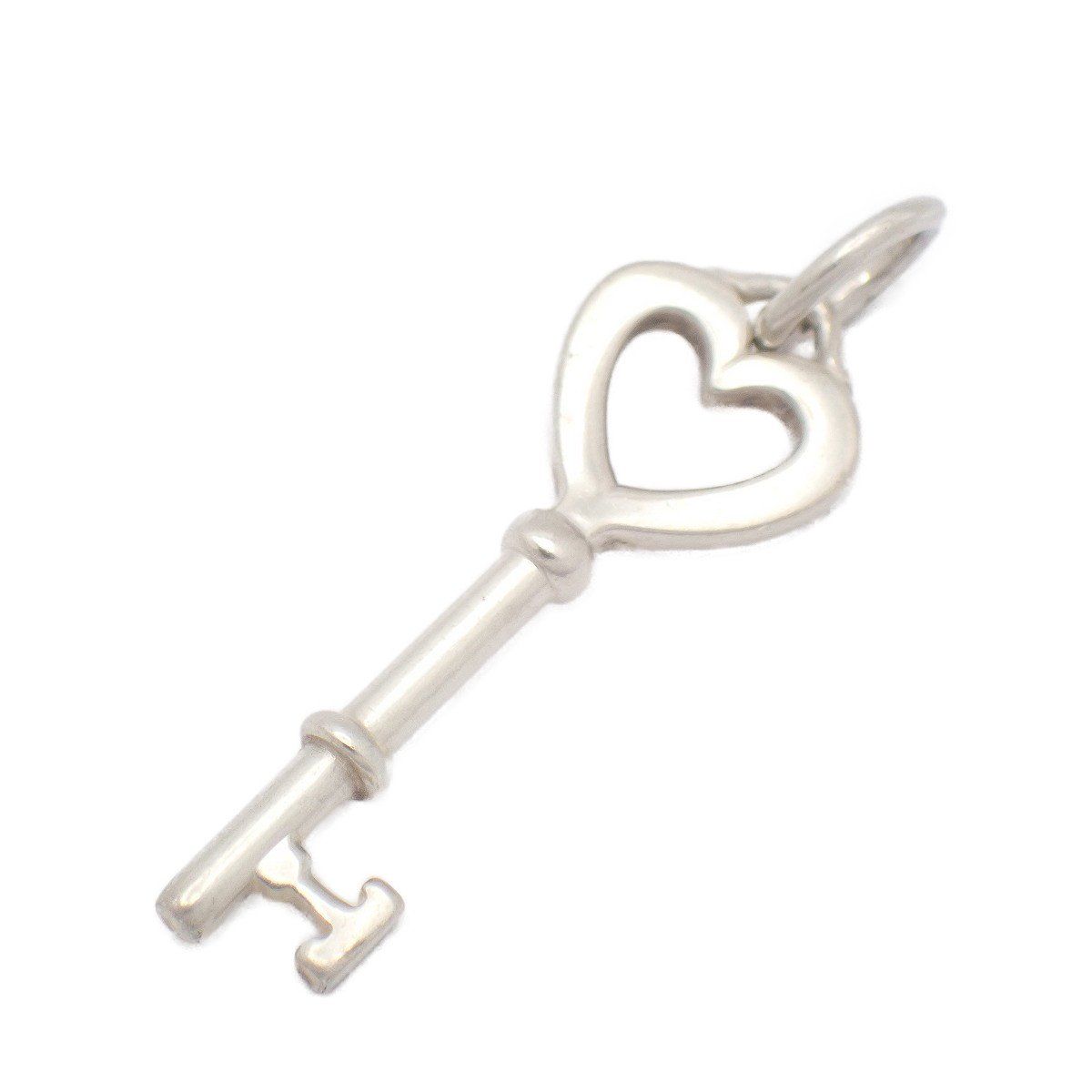 Tiffany & Co Heart Key Pendant 925 Sterling Silver