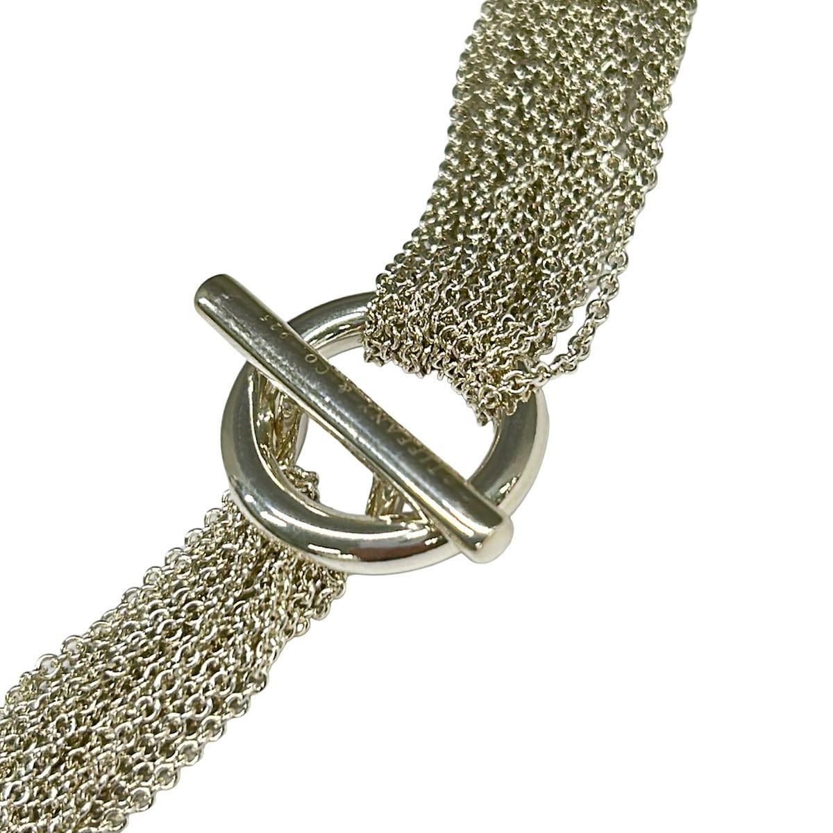 Tiffany & Co Choker Silver 10 Row Heart Necklace — view 4