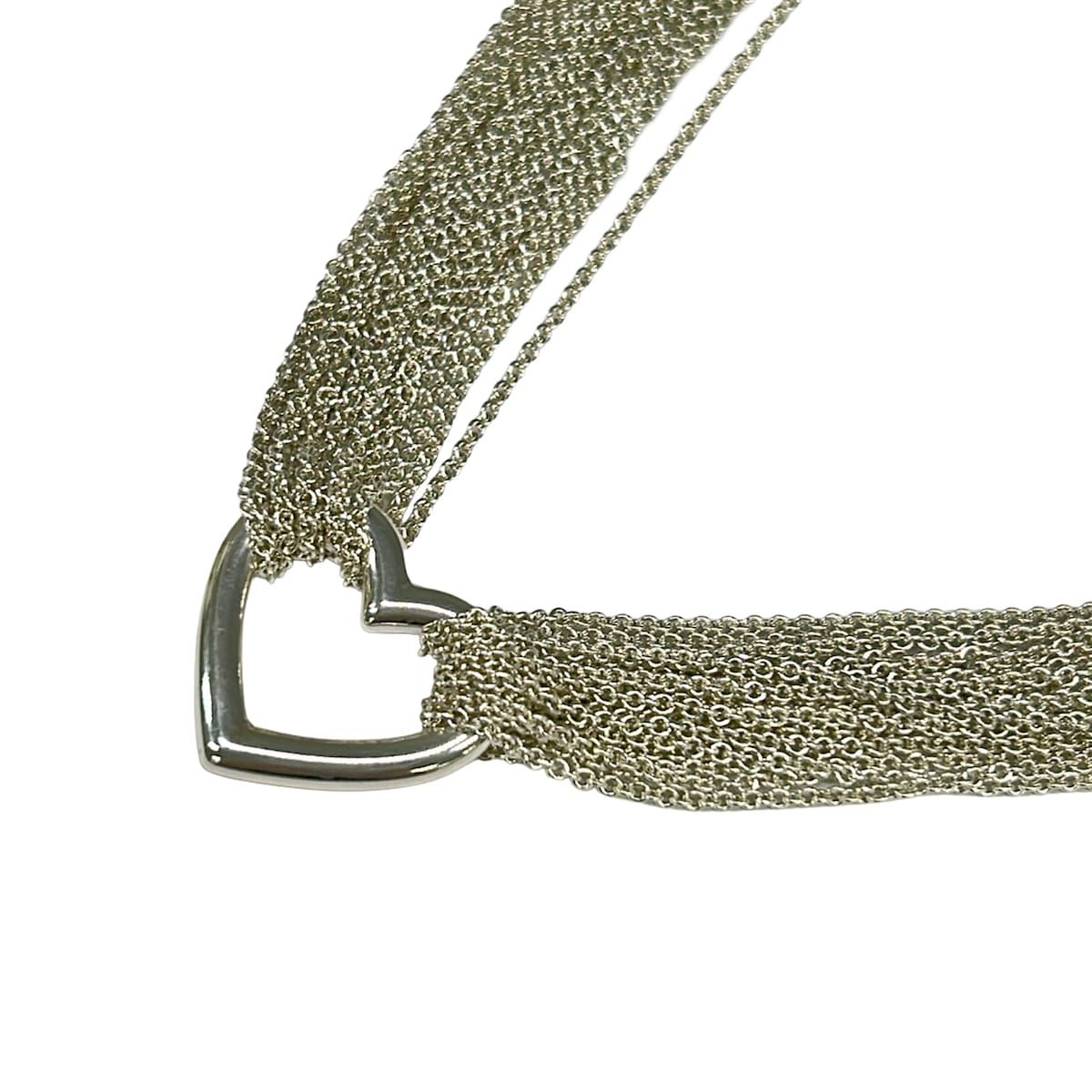 Tiffany & Co Choker Silver 10 Row Heart Necklace