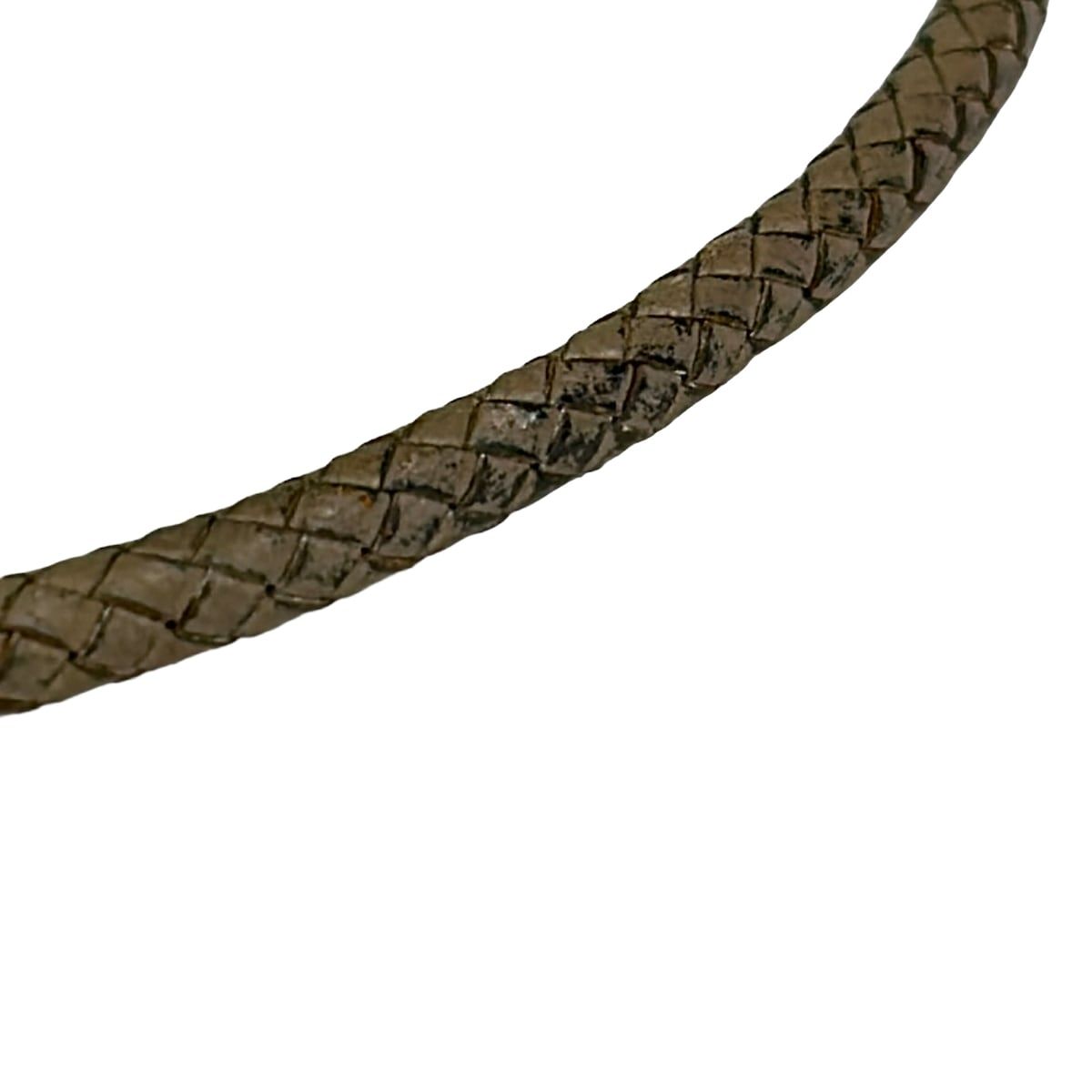 Hermes Bracelet Jumbo Leather Silver Gray Beige — view 5