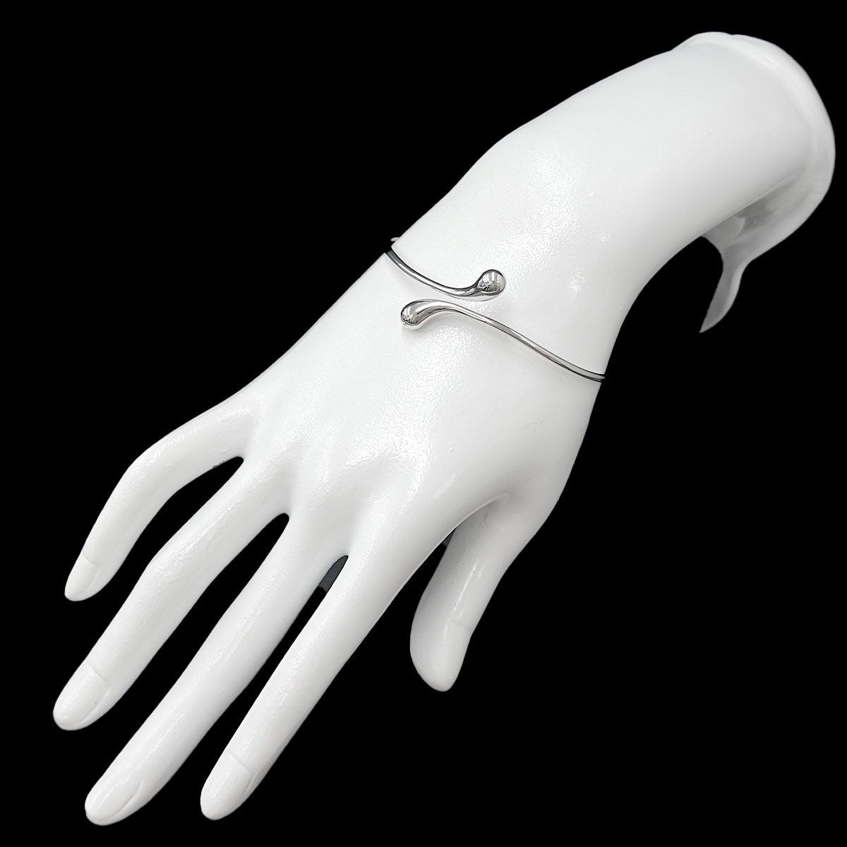 Tiffany & Co Double Teardrop Bangle 17 925 Sterling Silver Bracelet — view 7
