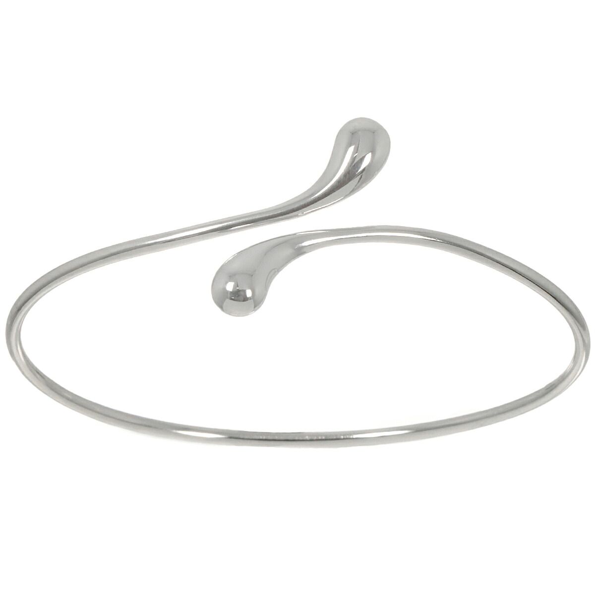 Tiffany & Co Double Teardrop Bangle 17 925 Sterling Silver Bracelet — view 2