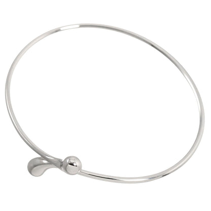 Tiffany & Co Double Teardrop Bangle 17 925 Sterling Silver Bracelet — view 4