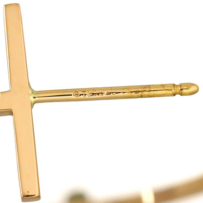 Tiffany & Co T Hoop Large Earrings 18k Pink Gold — view 4