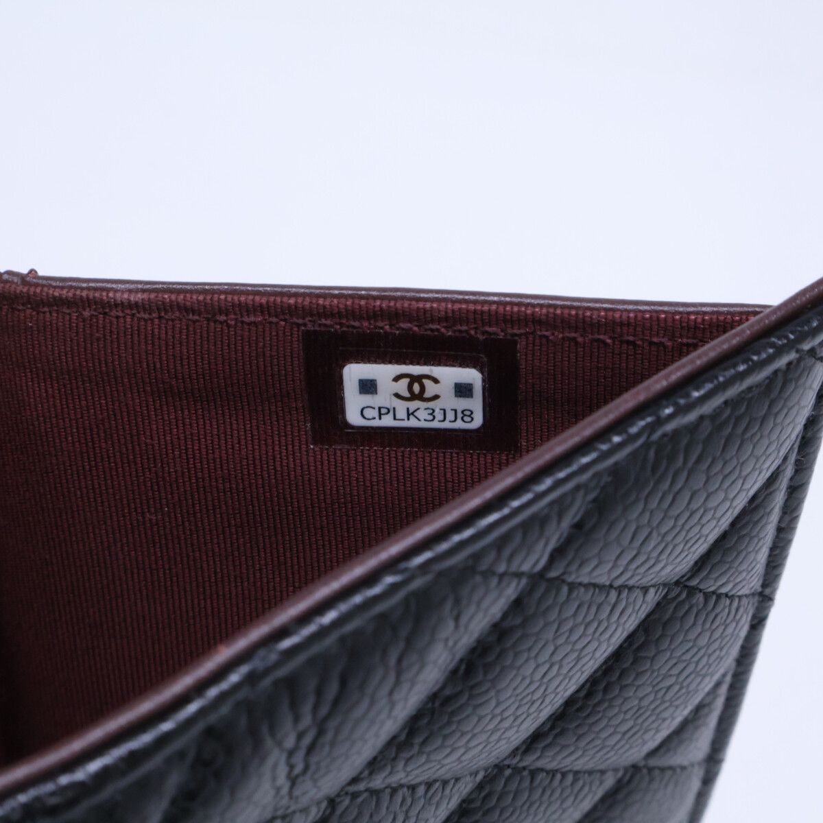 Chanel Caviar Leather Quilted Medium Flap Wallet Trifold — view 8
