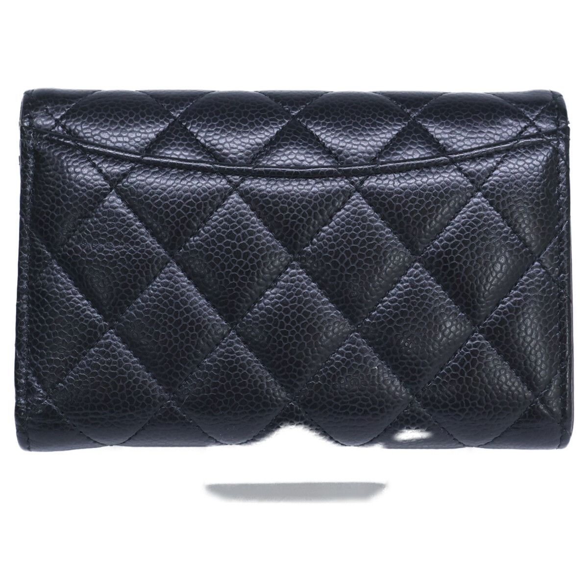 Chanel Caviar Leather Quilted Medium Flap Wallet Trifold — view 3