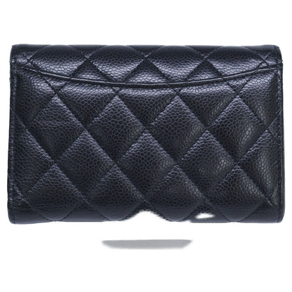 Chanel Caviar Leather Quilted Medium Flap Wallet Trifold — view 3