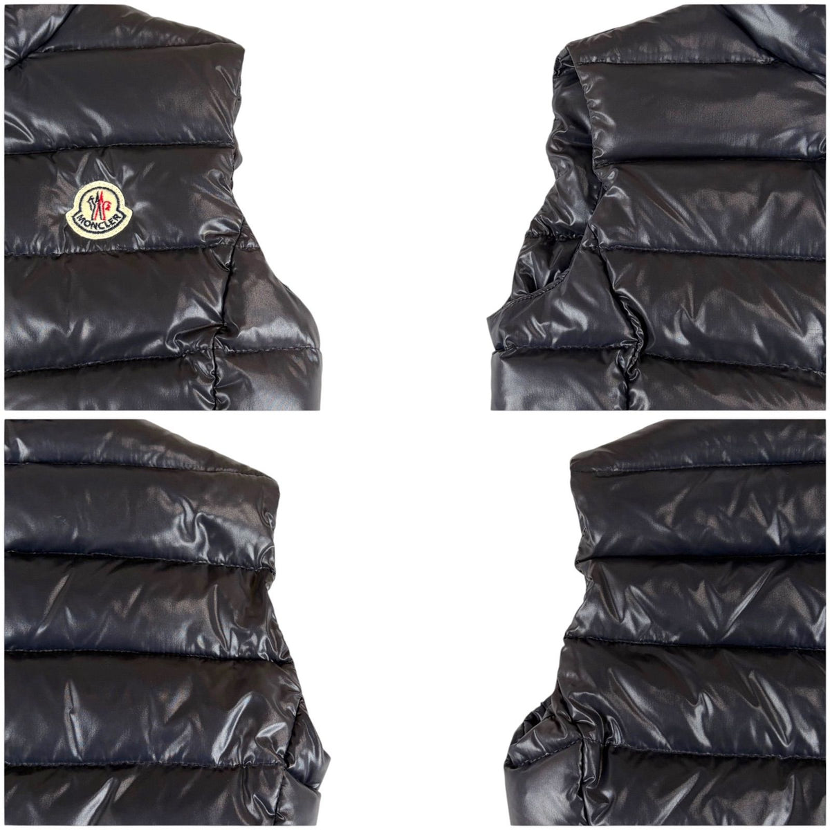 Moncler Ghany Maglia Patch Down Vest Shiny Nylon — view 8