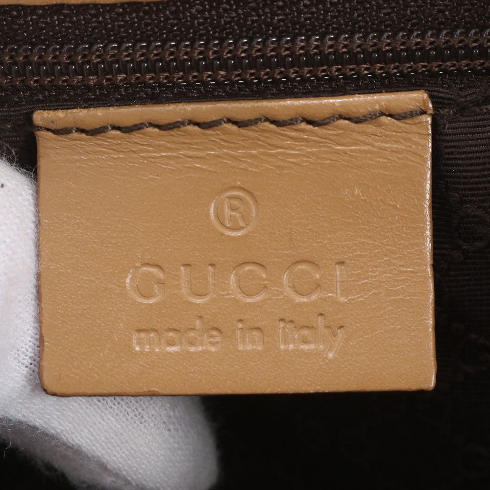 Gucci Leather Tote Bag Shoulder Hand Brown — view 8