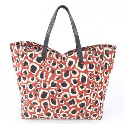 Gucci Leopard Print Animal Leather Tote Bag — view 3