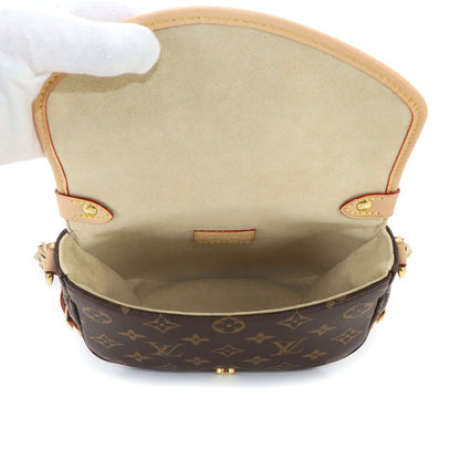 Louis Vuitton Monogram Saumur BB 2-Way Bag Brown — view 7