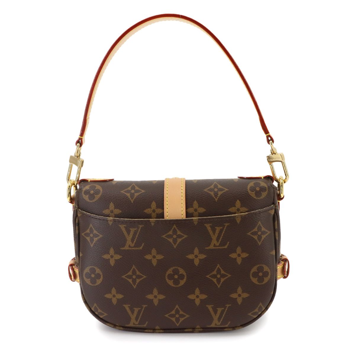 Louis Vuitton Monogram Saumur BB 2-Way Bag Brown — view 3