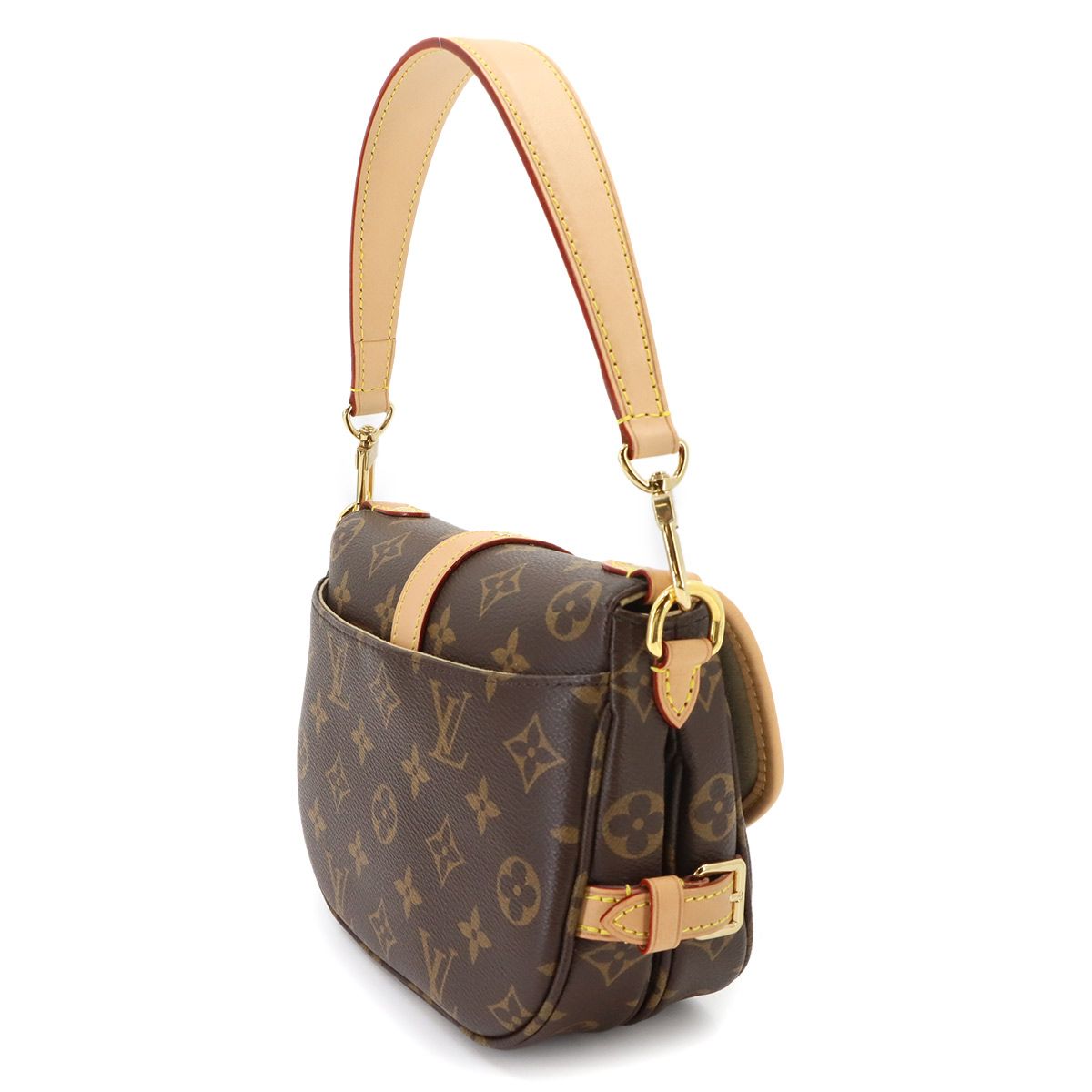 Louis Vuitton Monogram Saumur BB 2-Way Bag Brown — view 4