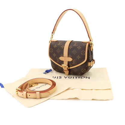 Louis Vuitton Monogram Saumur BB 2-Way Bag Brown — view 2
