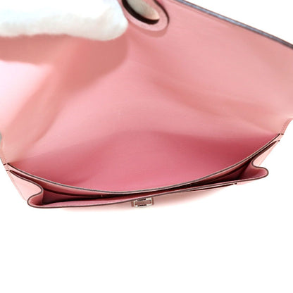 Hermes Dogon GM Bifold Wallet Swift Rose Sakura Silver — view 7