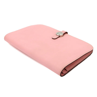 Hermes Dogon GM Bifold Wallet Swift Rose Sakura Silver — view 4
