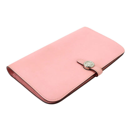 Hermes Dogon GM Bifold Wallet Swift Rose Sakura Silver — view 5