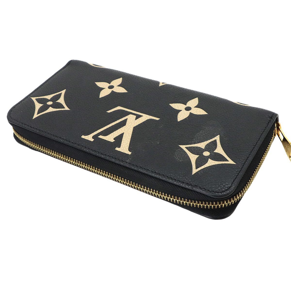 Louis Vuitton Bicolor Monogram Empreinte Zippy Wallet Leather Black — view 4