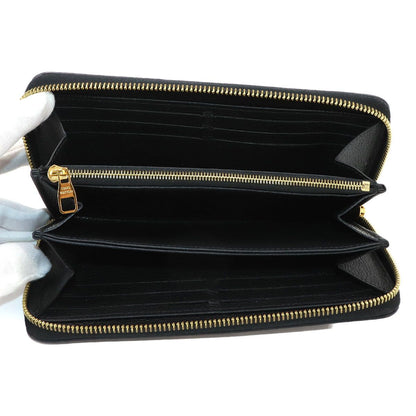 Louis Vuitton Bicolor Monogram Empreinte Zippy Wallet Leather Black — view 5