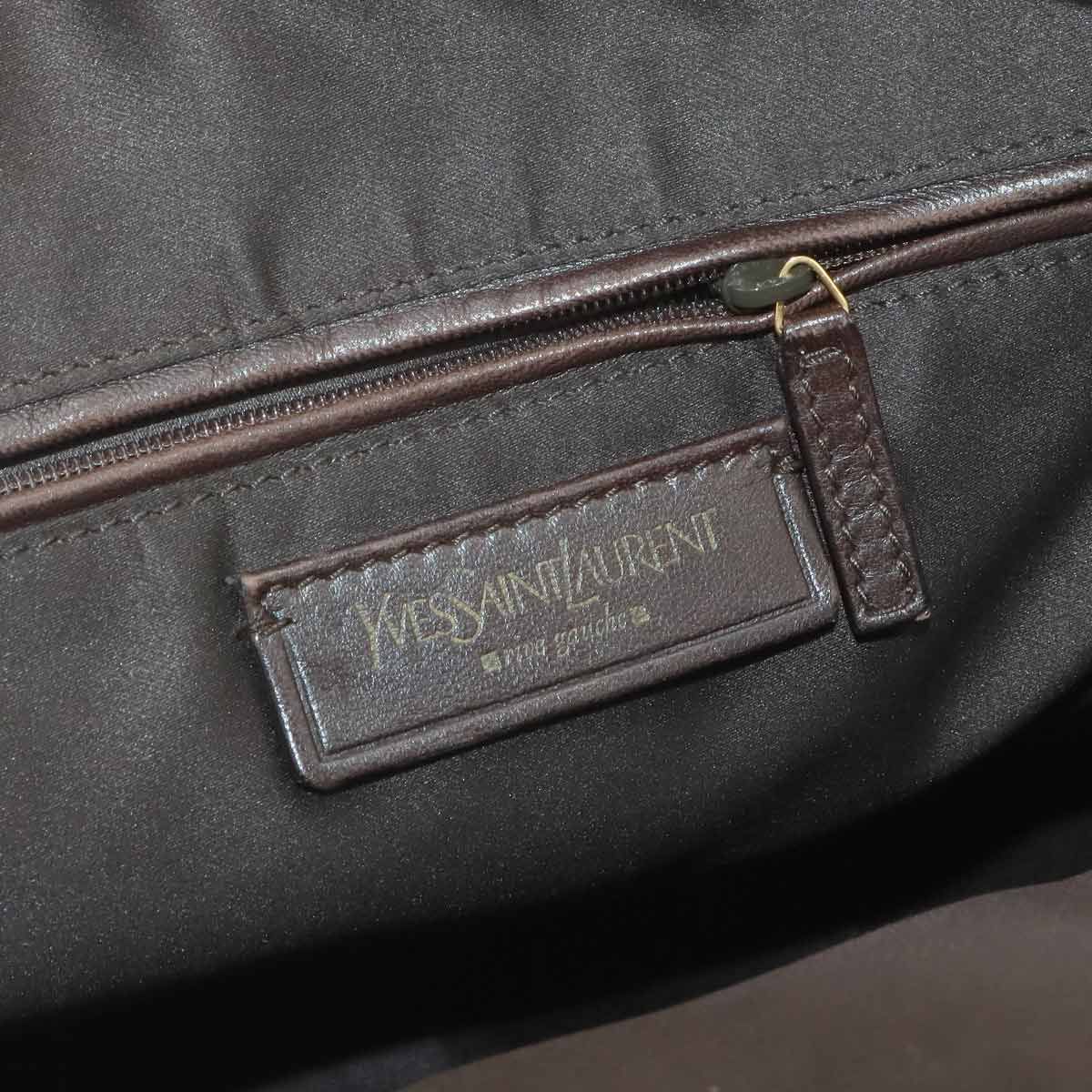 Saint Laurent Muse Medium Hand Bag Leather Dark Brown Gold — view 7