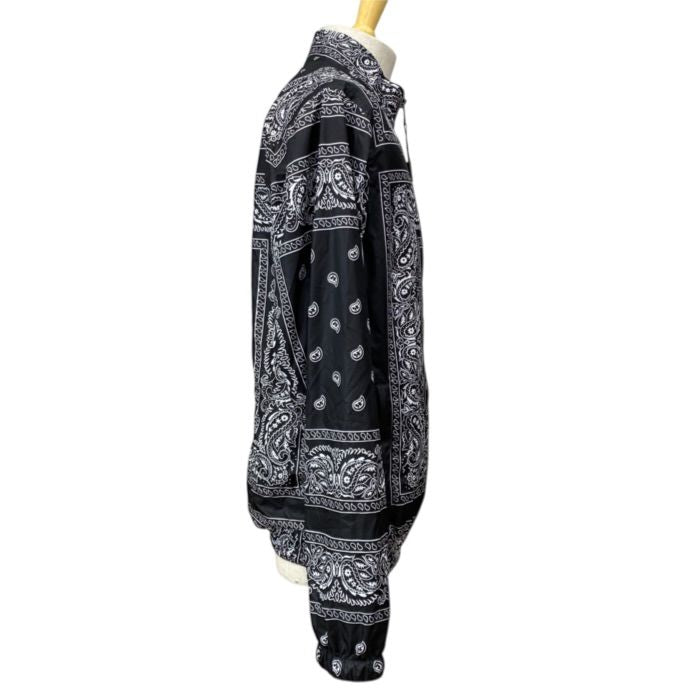 Dolce & Gabbana Zip Up Jacket Paisley Polyester Black Casual — view 4