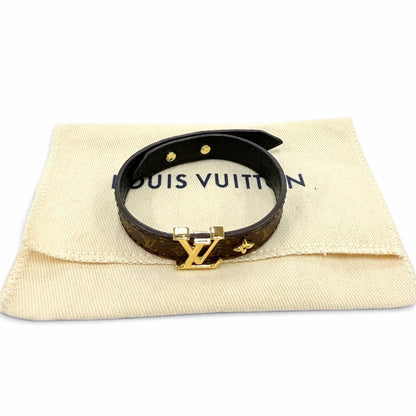 Louis Vuitton Monogram Bracelet LV Iconic Leather Brown 19 — view 2